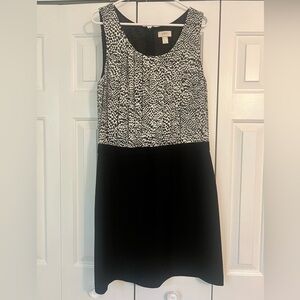 Ann Taylor Loft Black and white dress